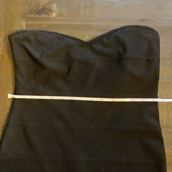 Black Bodycon Mini Dress - Little Black Dress - Zipper Back - Size L - Picture 4 of 7